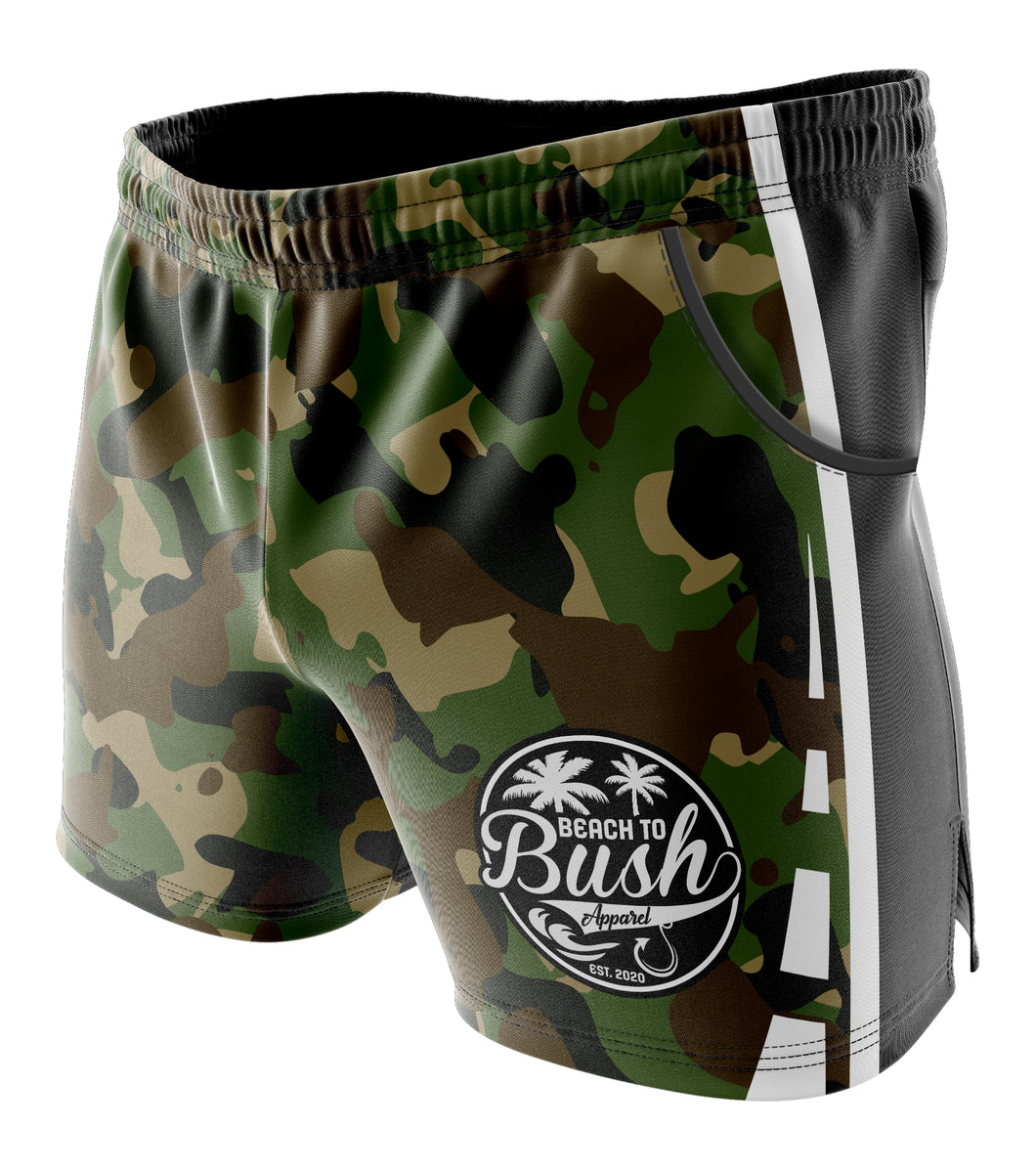 Signature shorts with POCKETS- camo