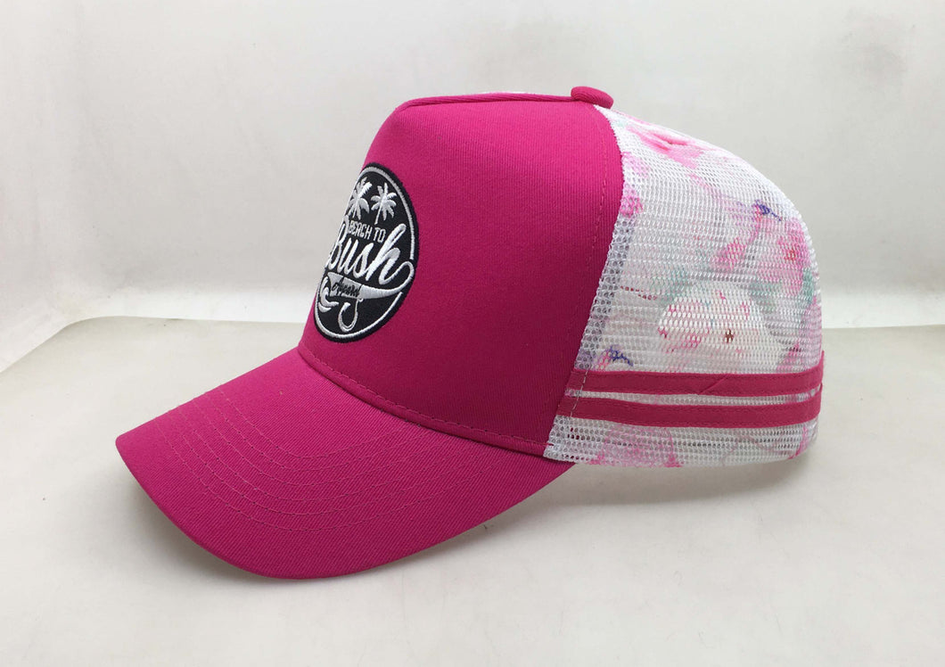 Pretty in Pink Ponytail Cap